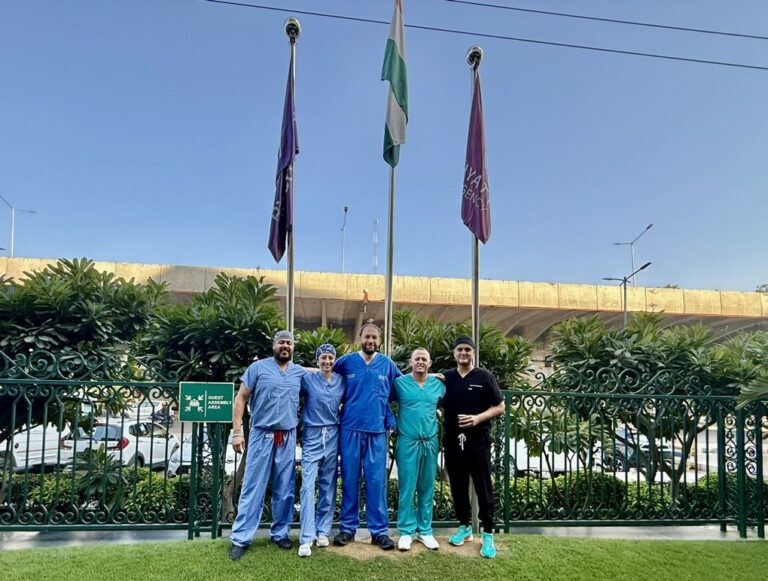 Seva Spine volunteers at SPS Hospital in Ludhiana, 2025